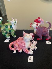 Amy Lacombe Whimsiclay 'Love You' Ceramic Cat Figurine with Original Tag — listing 2