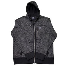 Abercrombie & Fitch Sherpa-Lined Full-Zip Hoodie, Olive Green, Size L — listing 6
