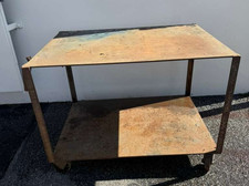 Heavy-Duty Industrial Steel Welding Work Table on Casters, 5' x 8' — listing 5