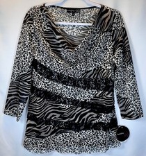 Grey Cap-Sleeve Tunic Dress with Zebra Ruffle and Grommet Shoulder Detail It says a Disney-related brand — listing 5