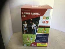Vintage 1970s Lawn Darts Set Complete in Original Box with Target Rings — listing 3
