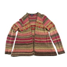 Chaps Denim Cream Ribbed Cotton-Blend Pullover Sweater, Men's XL — listing 2