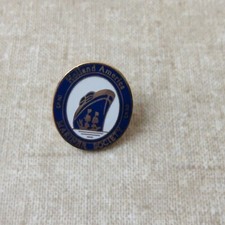 Holland America Line Mariner Society 25 Cruises Navy Blue Enamel Earrings — listing 2