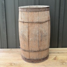 Antique Wooden Nail Keg / Barrel with Metal Bands — listing 3