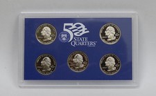 1999 US Mint 50 State Quarters Proof Set (5 Coins, Clad) with Box & COA — listing 4