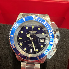 Invicta Pro Diver Men's Gold-Tone Blue Dial Watch, listing 4