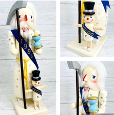 Father Time & Baby New Year 2002 Wooden Nutcracker — listing 5