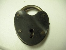 Novelty Leather Chastity Belt with Copper Heart Plaque and Padlock, listing 4