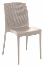 Vintage Stacked Rattan Bentwood Arm Chair with Upholstered Seat Cushion — listing 2