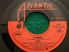 Chic - Le Freak / Savoir Faire 7" 45 RPM Single (Atlantic 3519, 1978) — listing 6