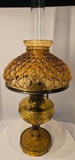 Aladdin Washington Drape Clear Glass Kerosene Oil Lamp with Chimney — listing 3