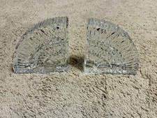 Waterford Crystal Quadrant Fan Cut Bookends Pair — listing 3