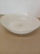 Frosted Glass Ruffle-Edge Ceiling Lamp Shade with Red & Silver Floral Decoration — listing 5