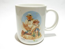 Norman Rockwell Ceramic Coffee Mug with Nautical/Maritime Scene and Gold Trim — listing 2