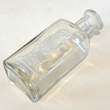 Antique Embossed Glass Medicine Bottle "Old Dr..." Panel Bottle