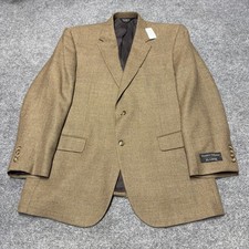 Jos. A. Bank Men's Navy Plaid Wool Two-Button Sport Coat Blazer — listing 3