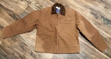 Carhartt Detroit Jacket Black Blanket-Lined J001 Size 2XL (Victaulic Corporate) — listing 2