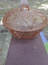 Pink Depression Glass Ribbed Berry/Serving Bowl, 8.5 inch, Rose — listing 5
