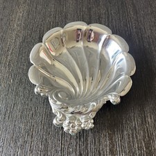 Silverplate Butter Pat / Coaster on Folding Wire Display Stand — listing 2