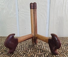Vintage Wooden Studio Display Easel with Adjustable Center Post