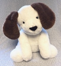 Cream Plush Puppy Dog Stuffed Animal with Contrast Stitching — listing 4