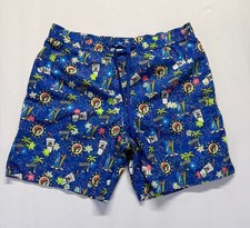 Buc-ee's Beaver Logo All-Over Print Red Swim Trunks — listing 3
