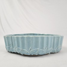 McCoy Pottery Green Faux Bamboo Square Jardiniere / Planter — listing 2