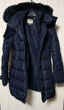 Jack Wills Women's Hooded Puffer Coat with Sherpa Lining and Faux Fur Trim, UK 16 / US 12 — listing 6