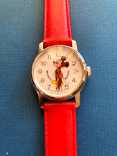 Bradley Time Mickey Mouse Quartz Fashion Watch, White Band, New on Card — listing 2