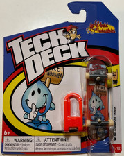 Tech Deck World Industries Fingerboard - Yellow Checkerboard Flameboy/Wet Willy — listing 4