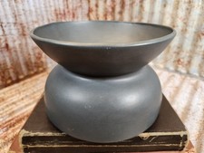 Matte Black Ceramic Vase with Applied Bird and Foliage Relief Decoration — listing 3