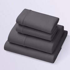 Purple SoftStretch Sheet Set, King/Cal King, Stormy Grey — listing 2