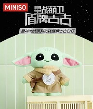 Miniso Star Wars The Mandalorian "Look What I Got" Grogu Vinyl Face Plush with Accessories — listing 2