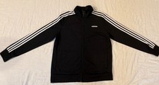 Adidas Black 3-Stripes Full-Zip Track Jacket, Size Small — listing 4