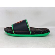 Nike Offcourt EYBL Slides Black Orange Green