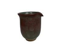 Vintage American Art Pottery Green Molded Vase with Floral Relief — listing 5