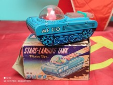 Vintage Battery-Operated Remote Control Space Tank Toy with Astronaut Crew, Made in Japan — listing 3