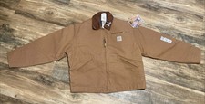 Carhartt Detroit Jacket Black Blanket-Lined J001 Size 2XL (Victaulic Corporate) — listing 3