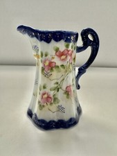 Antique Hand-Painted Porcelain Chocolate Set with Pot, Cups, Saucers & Tray Nippon, listing 2
