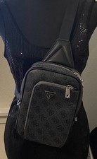 Guess Nylon Logo Crossbody Camera Bag with Adjustable Logo Strap, Black — listing 6