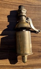 Antique Vertical Toy Steam Engine with Brass Whistle and Flywheel — listing 5
