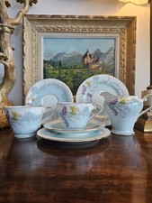 Aynsley Full Breakfast Set with Coffee Pot, Teapot, Milk Jug, Cups, Egg Cups & Plates Aynsley England — listing 4