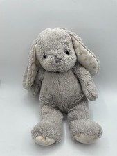 Gray Rabbit Plush Toy with Blue Eyes and White Belly — listing 5