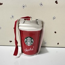 Starbucks 2025 Holiday Red Cup Ceramic Mini Ornament — listing 5