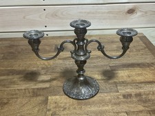 Vintage Weighted Sterling Silver 3-Light Convertible Candelabra — listing 6