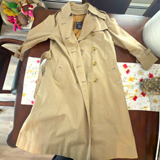 Vintage Burberrys' Navy Double-Breasted Trench Coat with Nova Check Lining, Made in England — listing 4