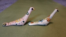 Vintage Mexican Tonala Redware Pottery Bud Vase with Hand-Painted Floral Design — listing 6