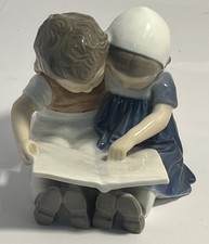 Porcelain Seated Boy Figurine with Ball, Lladro/NAO Style, Maker Unmarked in Photo — listing 3