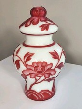 Chinese Decorative Covered Urn with Lid - Tongzhi Style Famille Rose Floral Case with Lid — listing 5