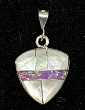 Sterling Silver Cushion-Cut Mother-of-Pearl Ring with Twisted Band — listing 4